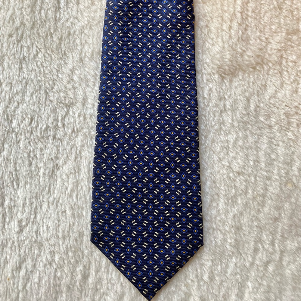 Ralph Lauren Handmade Silk Print Tie